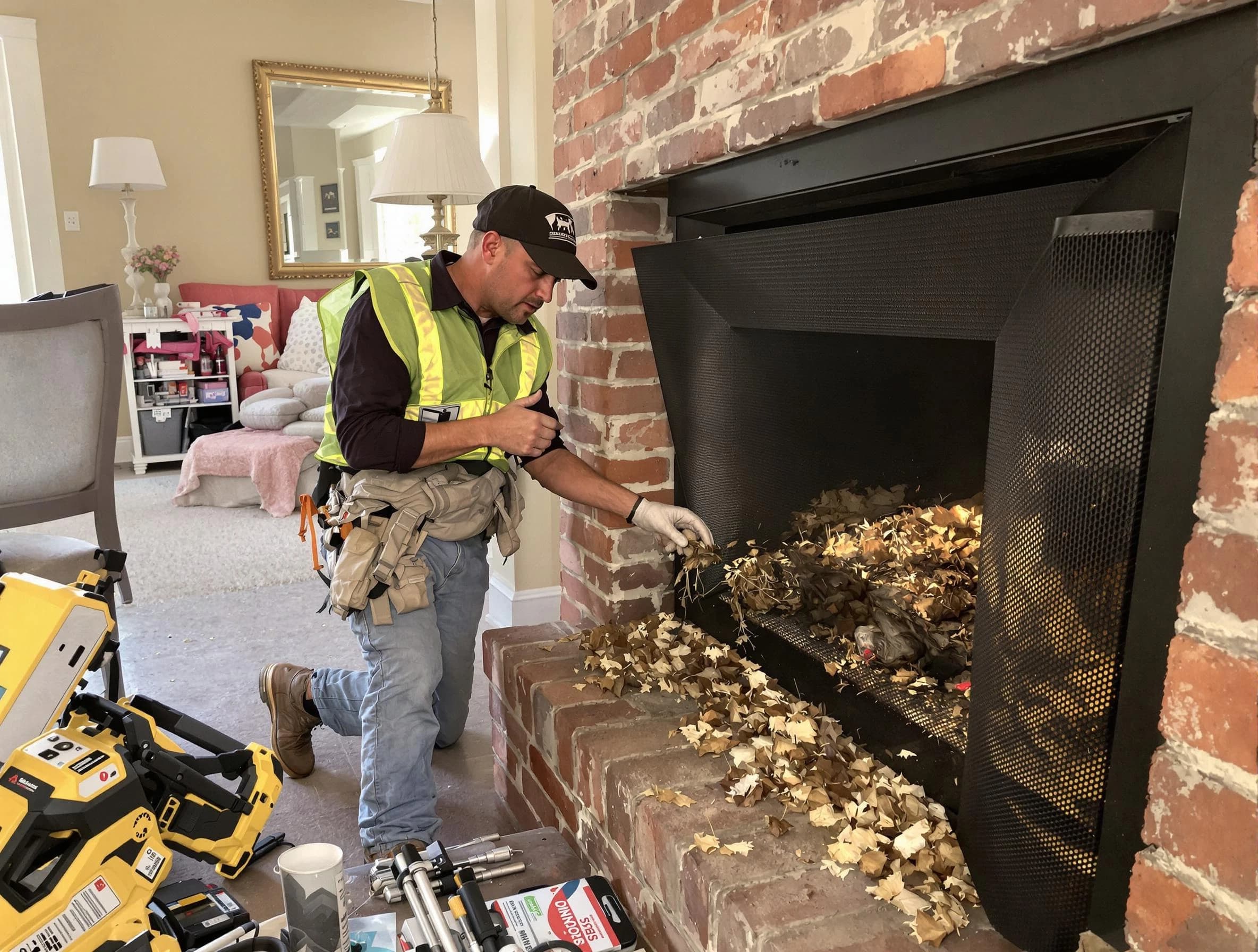 Safe screening installation by Glendale Chimney Sweep in Glendale, AZ