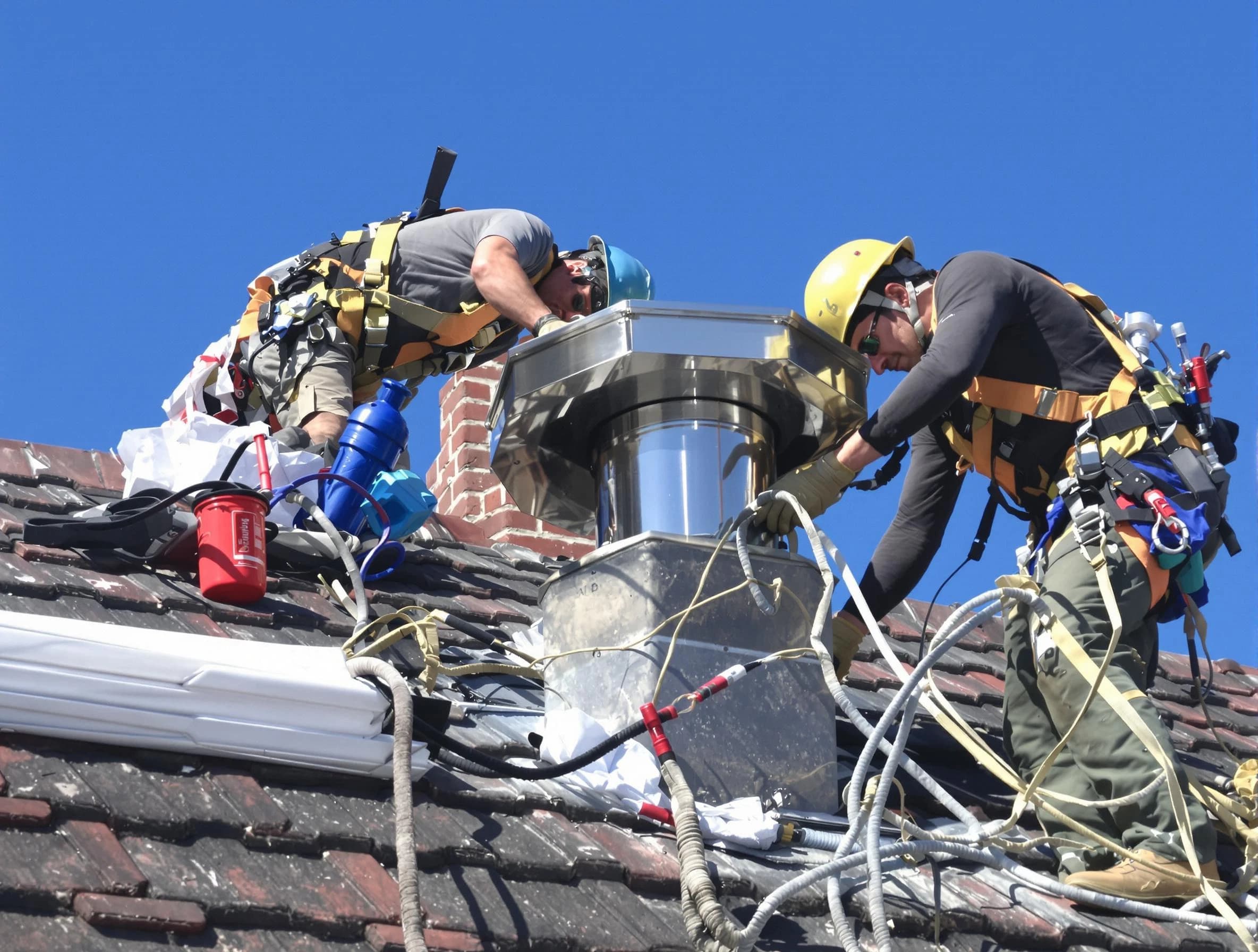 Protective chimney cap installed by Glendale Chimney Sweep in Glendale, AZ