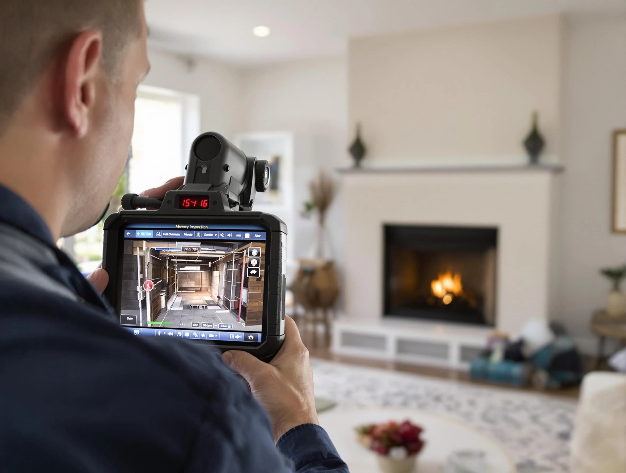 Glendale Chimney Sweep conducting a thorough chimney inspection in Glendale, AZ