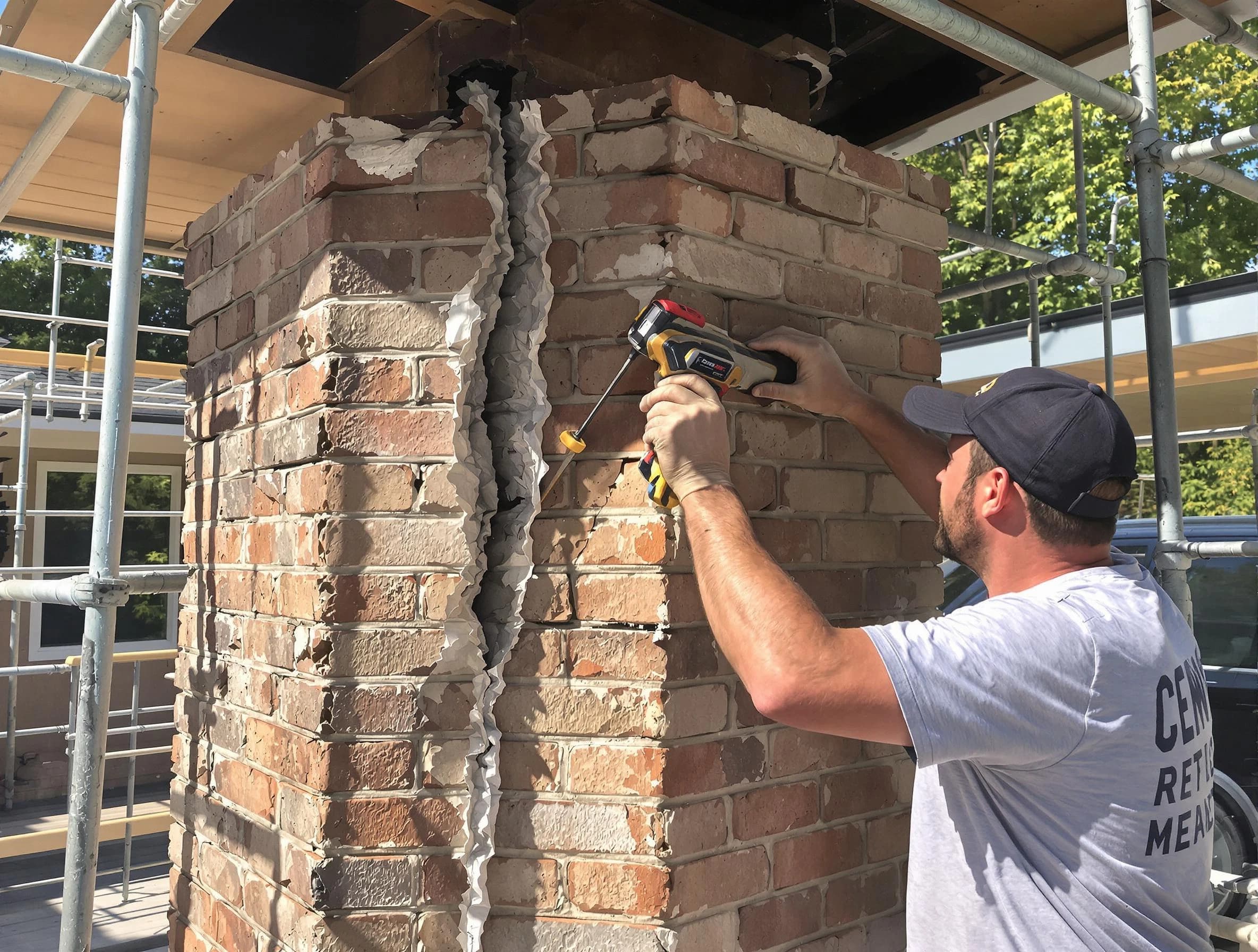 Glendale Chimney Sweep technician performing chimney repair in Glendale, AZ