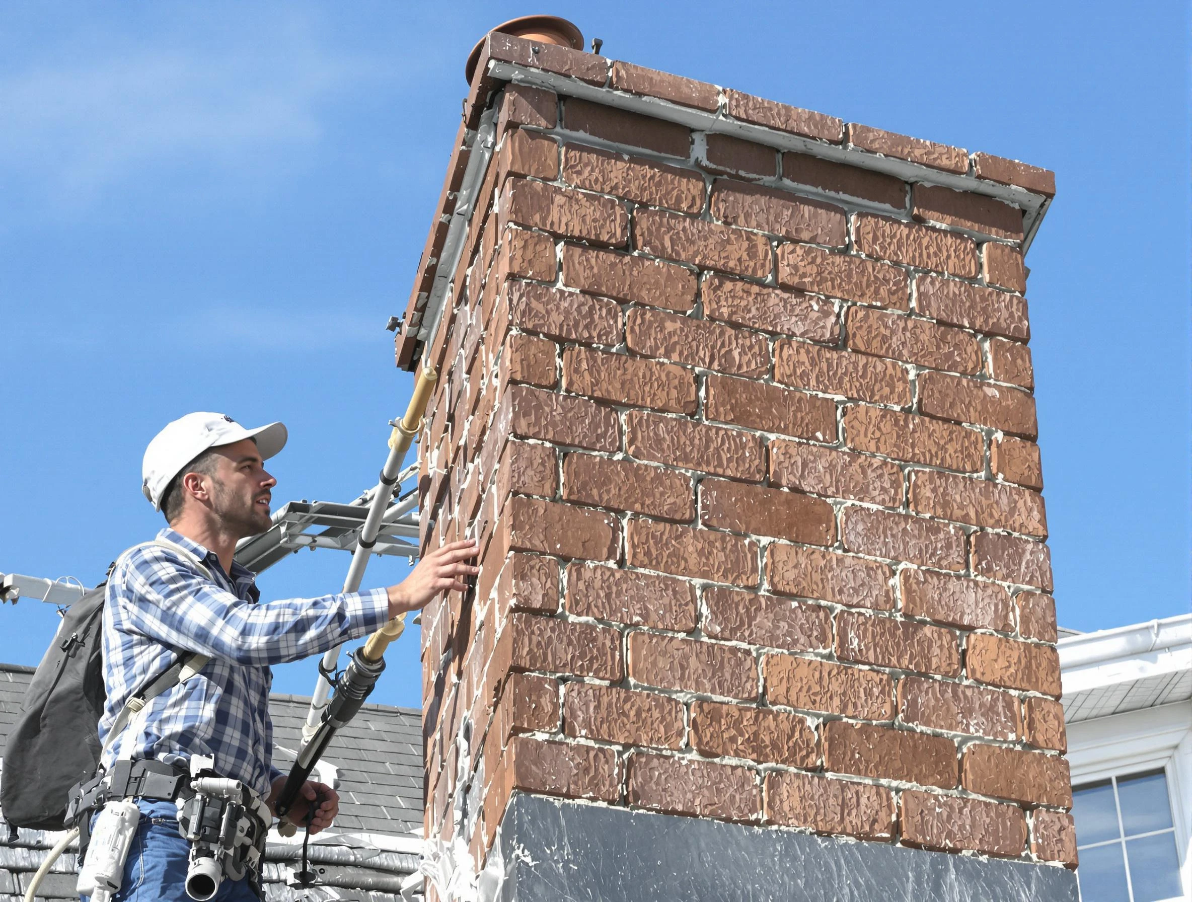 Brickwork for a chimney rebuild by Glendale Chimney Sweep in Glendale, AZ