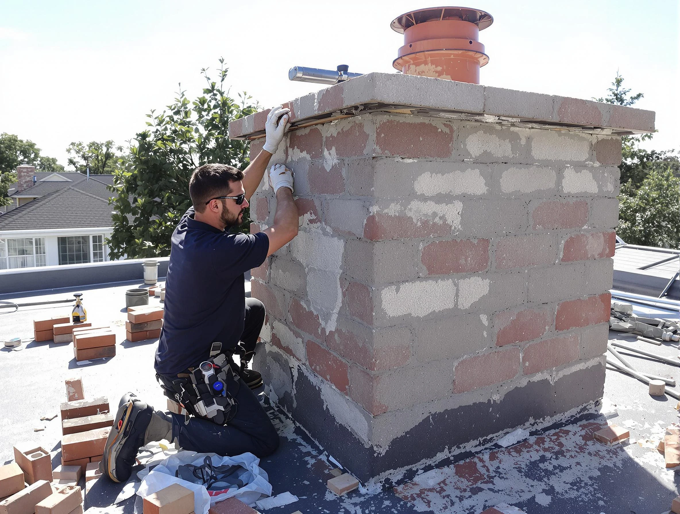 Advanced chimney repair process by Glendale Chimney Sweep in Glendale, AZ
