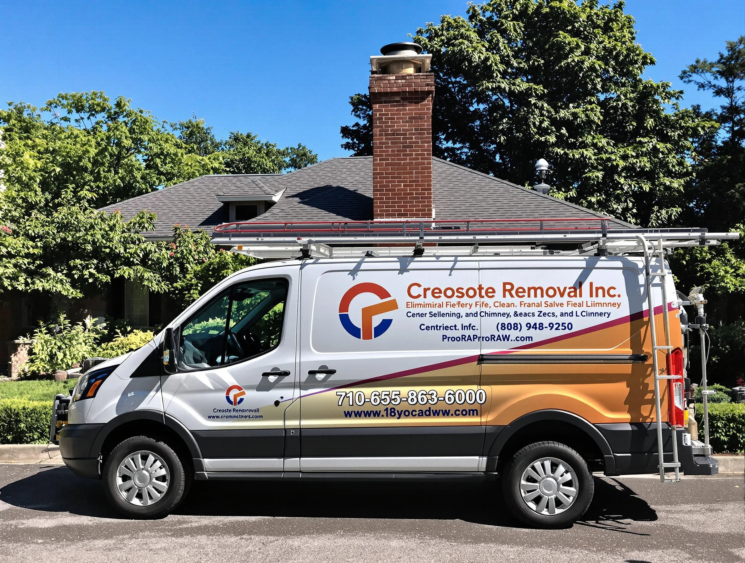 Glendale Chimney Sweep technician removing creosote safely in Glendale, AZ